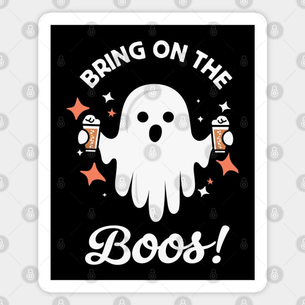 Bring On The Boos! - Funny Halloween Ghost Drinking Magnet by TwistedCharm